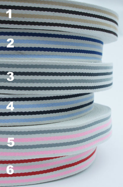1 Meter | Gurtband Streifen | 4 cm breit | zum Aussuchen - 8-Natur